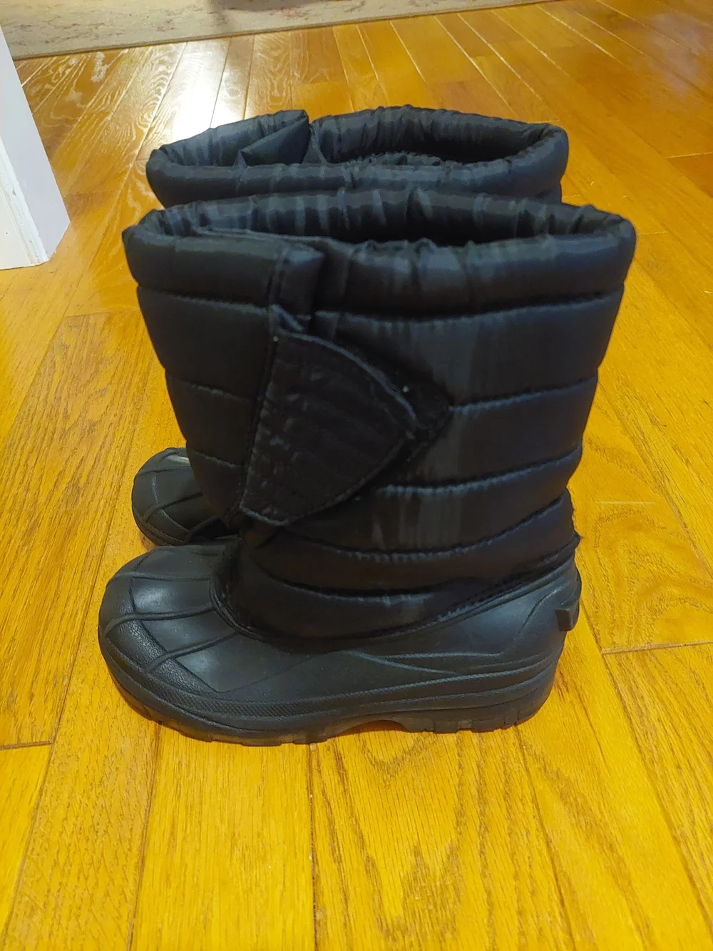 Kids Waterproof Winter Snow Boots - Black